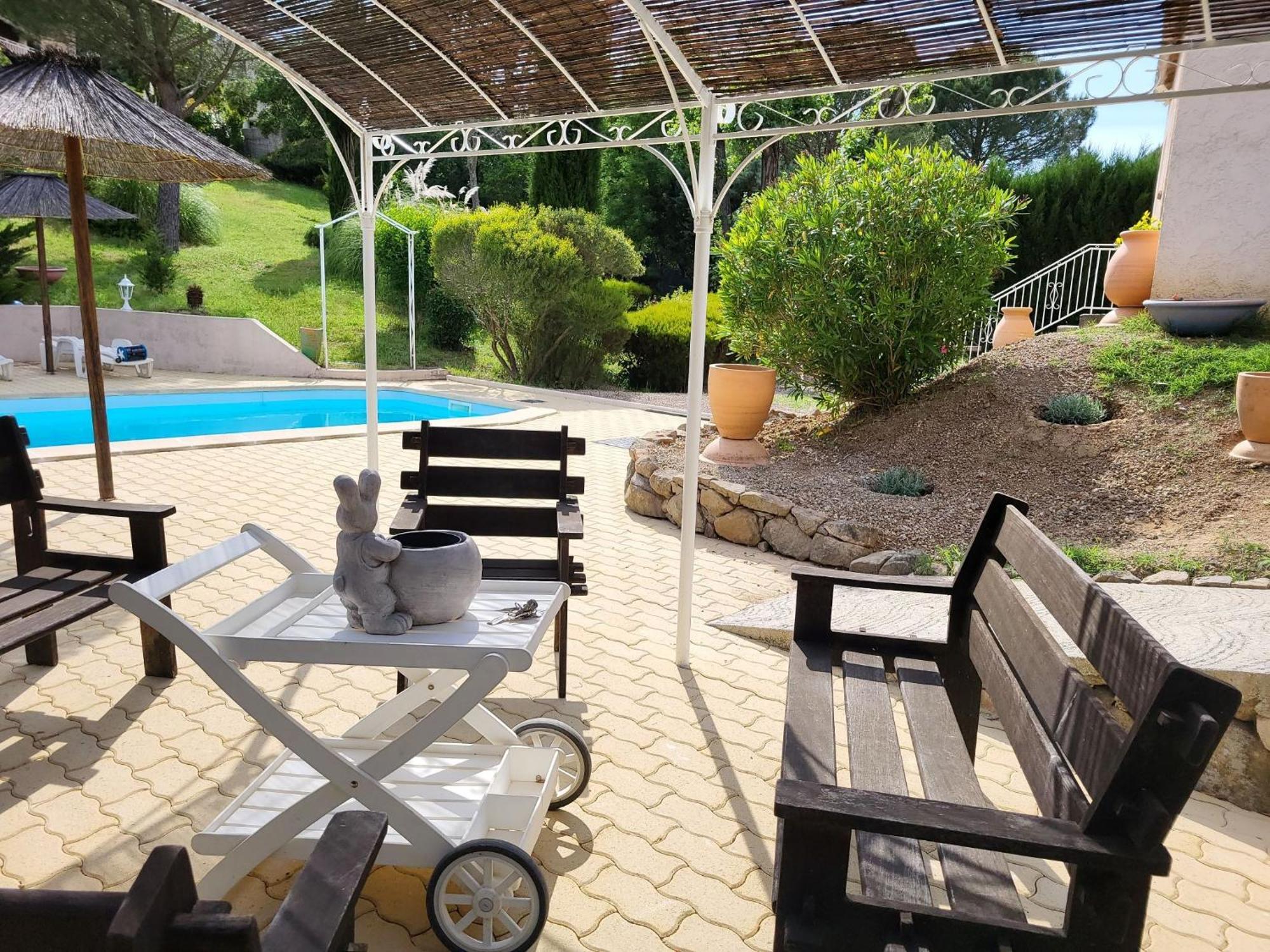 15Mn De Cannes, Villa La Soleiade , 3Gites 2-4 Pers Type T2, Climatises, Piscine, Au Lac De Saint-Cassien Var Montauroux Luaran gambar